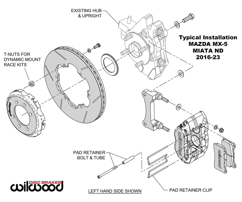 Wilwood Disc Brakes Wilwood Forged Narrow DynaPro Big Brake Front Brake Kits 140-17363 Autofit