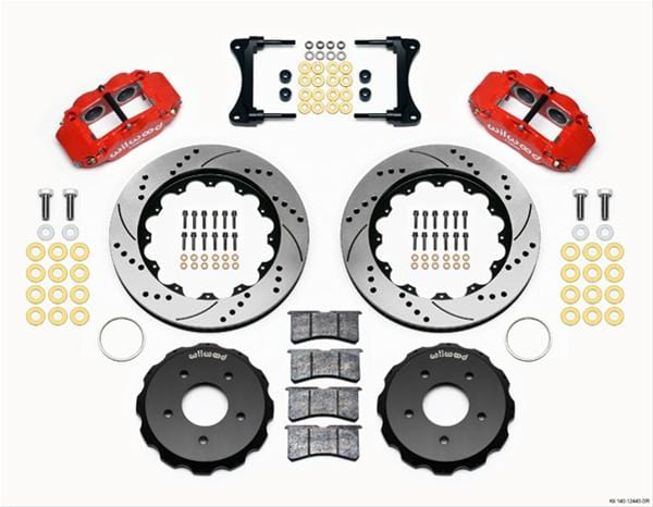 Wilwood Disc Brakes Wilwood Forged Narrow Superlite 4R Big Brake Front Brake Kits 140-12440-DR Autofit