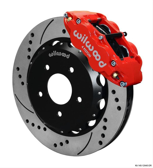 Wilwood Disc Brakes Wilwood Forged Narrow Superlite 4R Big Brake Front Brake Kits 140-12440-DR Autofit
