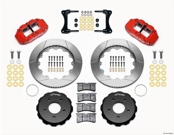 Wilwood Disc Brakes Wilwood Forged Narrow Superlite 4R Big Brake Front Brake Kits 140-12440-R Autofit