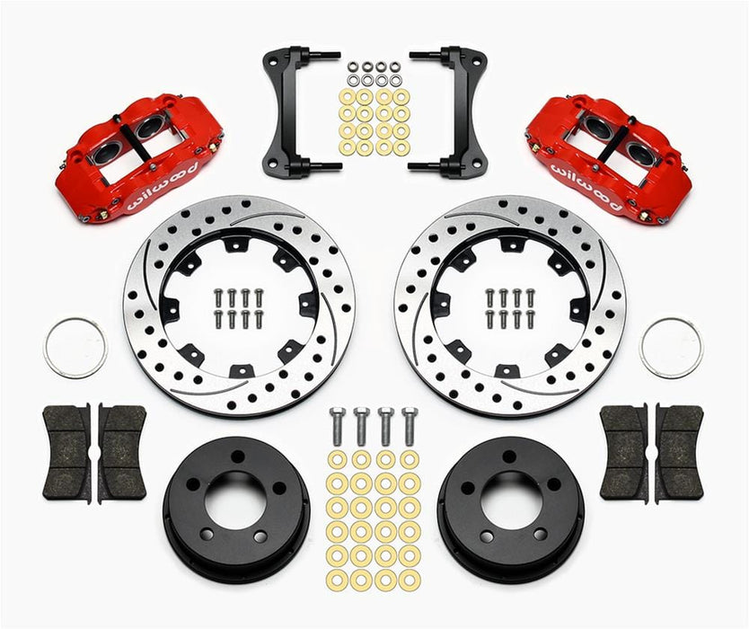 Wilwood Disc Brakes Wilwood Forged Narrow Superlite 4R Big Brake Front Brake Kits 140-12576-DR Autofit