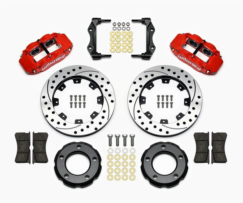 Wilwood Disc Brakes Wilwood Forged Narrow Superlite 4R Big Brake Front Brake Kits 140-12613-DR Autofit