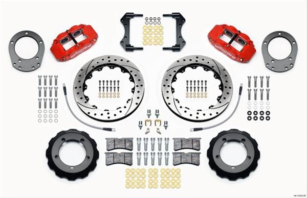 Wilwood Disc Brakes Wilwood Forged Narrow Superlite 4R Big Brake Front Brake Kits 140-13305-DR Autofit