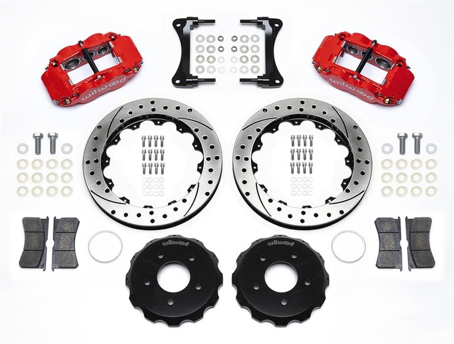 Wilwood Disc Brakes Wilwood Forged Narrow Superlite 4R Big Brake Front Brake Kits 140-13880-DR Autofit