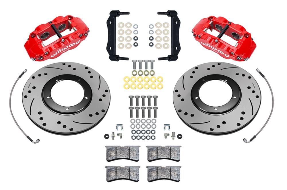 Wilwood Disc Brakes Wilwood Forged Narrow Superlite 4R Big Brake Front Brake Kits 140-16679-DR Autofit