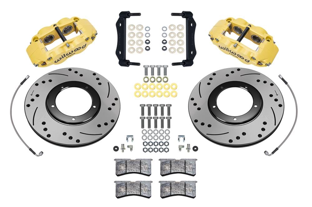 Wilwood Disc Brakes Wilwood Forged Narrow Superlite 4R Big Brake Front Brake Kits 140-16679-DY Autofit