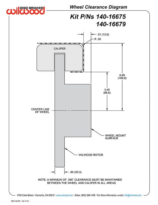 Wilwood Disc Brakes Wilwood Forged Narrow Superlite 4R Big Brake Front Brake Kits 140-16679-Y Autofit