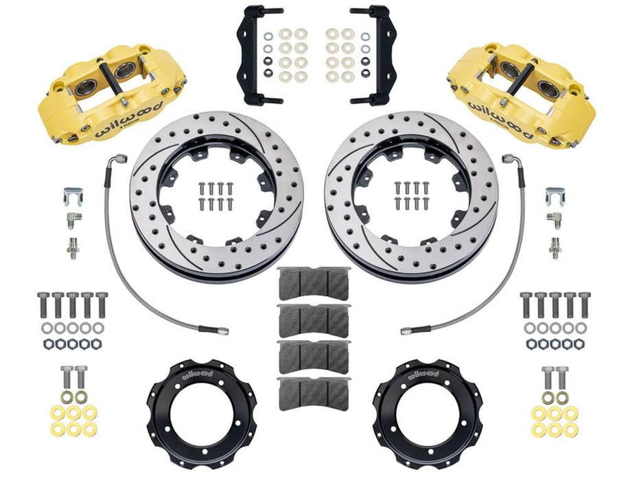 Wilwood Disc Brakes Wilwood Forged Narrow Superlite 4R Big Brake Front Brake Kits 140-16937-DY Autofit