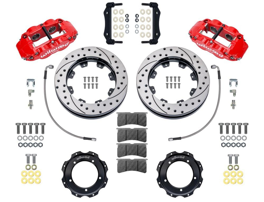 Wilwood Disc Brakes Wilwood Forged Narrow Superlite 4R Big Brake Front Brake Kits 140-16947-DR Autofit