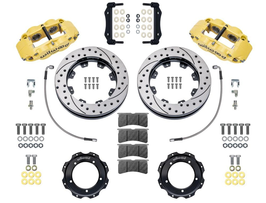 Wilwood Disc Brakes Wilwood Forged Narrow Superlite 4R Big Brake Front Brake Kits 140-16947-DY Autofit