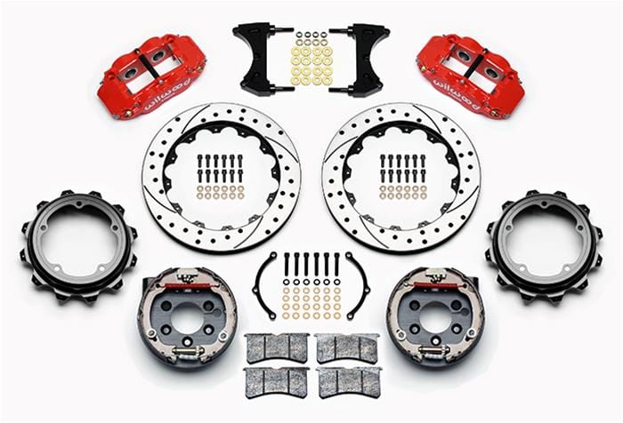 Wilwood Disc Brakes Wilwood Forged Narrow Superlite 4R Big Brake Rear Brake Kits 140-12435-DR Autofit