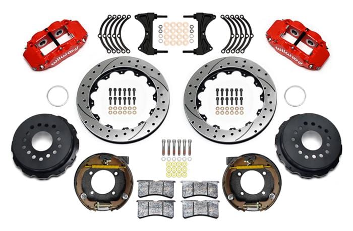 Wilwood Disc Brakes Wilwood Forged Narrow Superlite 4R Big Brake Rear Brake Kits 140-17658-DR Autofit