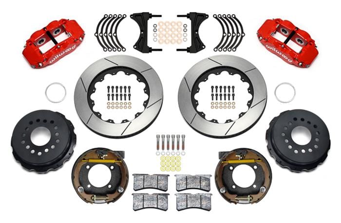 Wilwood Disc Brakes Wilwood Forged Narrow Superlite 4R Big Brake Rear Brake Kits 140-17658-R Autofit