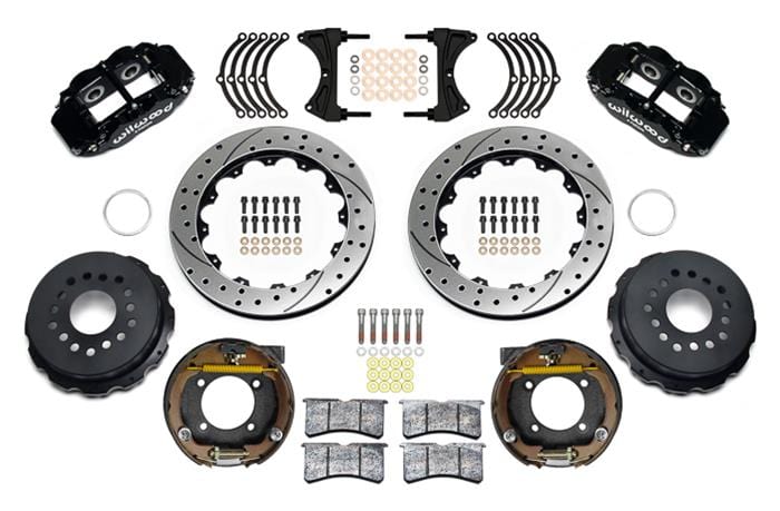 Wilwood Disc Brakes Wilwood Forged Narrow Superlite 4R Big Brake Rear Brake Kits 140-17659-D Autofit