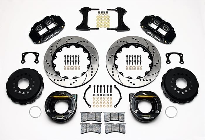 Wilwood Disc Brakes Wilwood Forged Narrow Superlite 4R Big Brake Rear Parking Brake Kits 140-10012-D Autofit
