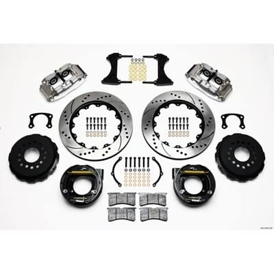 Wilwood Disc Brakes Wilwood Forged Narrow Superlite 4R Big Brake Rear Parking Brake Kits 140-10012-DP Autofit