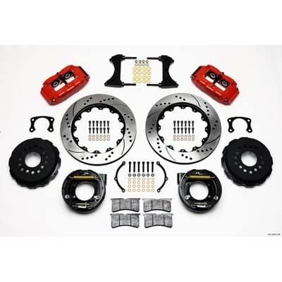 Wilwood Disc Brakes Wilwood Forged Narrow Superlite 4R Big Brake Rear Parking Brake Kits 140-10012-DR Autofit