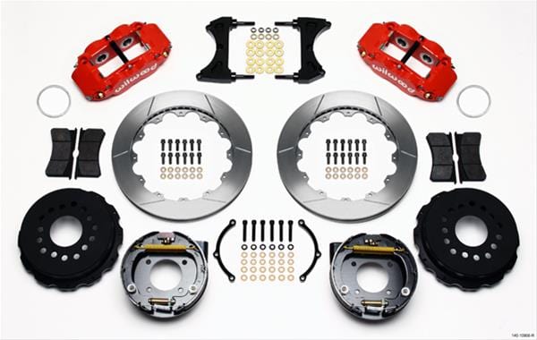 Wilwood Disc Brakes Wilwood Forged Narrow Superlite 4R Big Brake Rear Parking Brake Kits 140-10908-R Autofit