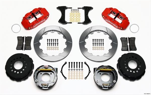Wilwood Disc Brakes Wilwood Forged Narrow Superlite 4R Big Brake Rear Parking Brake Kits 140-10909-R Autofit