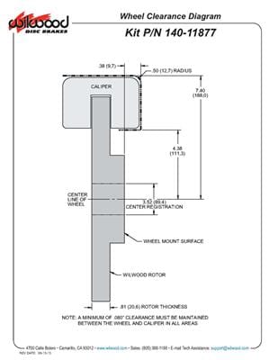 Wilwood Disc Brakes Wilwood Forged Narrow Superlite 4R Big Brake Rear Parking Brake Kits 140-11877-D Autofit