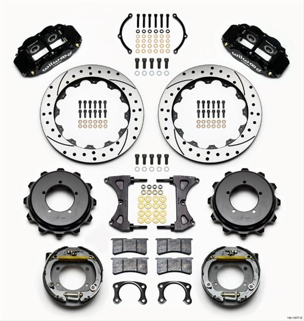 Wilwood Disc Brakes Wilwood Forged Narrow Superlite 4R Big Brake Rear Parking Brake Kits 140-11877-D Autofit