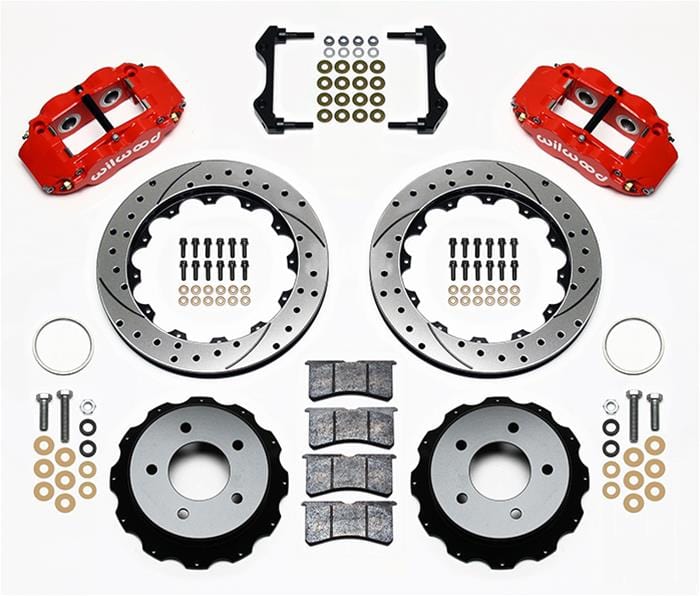 Wilwood Disc Brakes Wilwood Forged Narrow Superlite 4R Big Brake Rear Parking Brake Kits 140-11920-DR Autofit