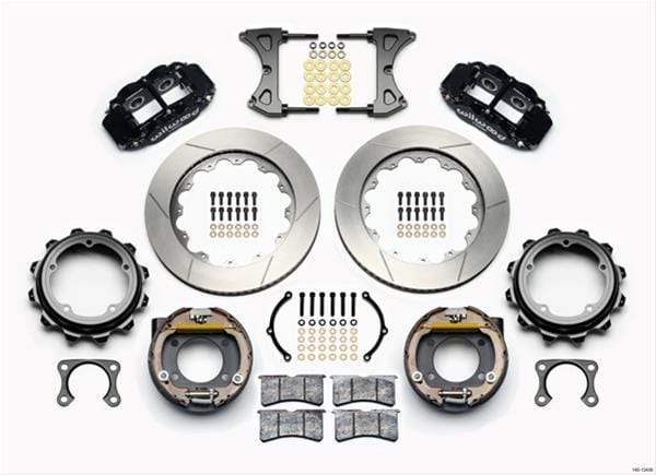 Wilwood Disc Brakes Wilwood Forged Narrow Superlite 4R Big Brake Rear Parking Brake Kits 140-12436 Autofit