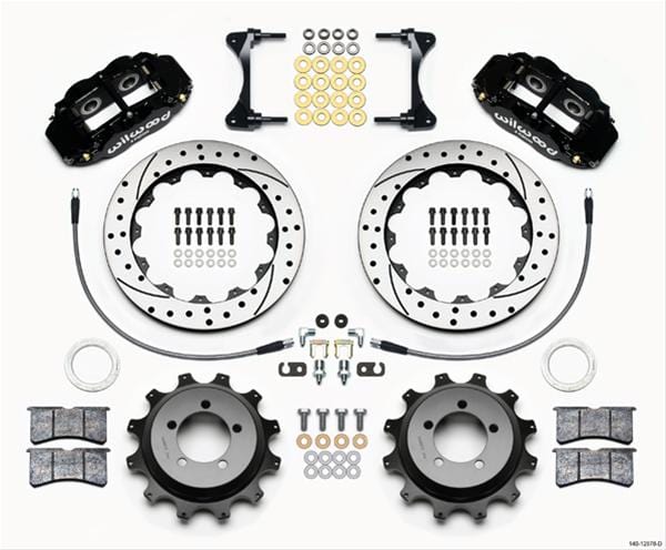 Wilwood Disc Brakes Wilwood Forged Narrow Superlite 4R Big Brake Rear Parking Brake Kits 140-12878-D Autofit