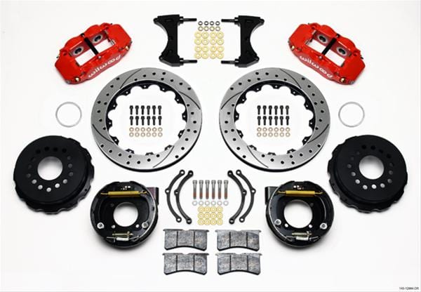 Wilwood Disc Brakes Wilwood Forged Narrow Superlite 4R Big Brake Rear Parking Brake Kits 140-12964-DR Autofit