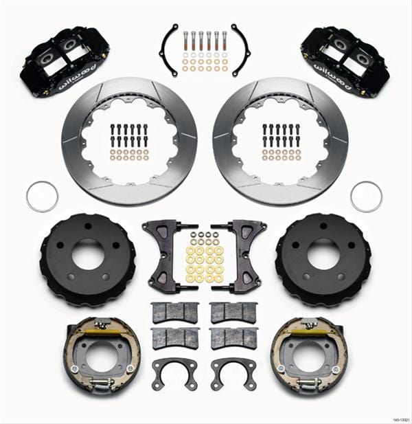 Wilwood Disc Brakes Wilwood Forged Narrow Superlite 4R Big Brake Rear Parking Brake Kits 140-13321 Autofit