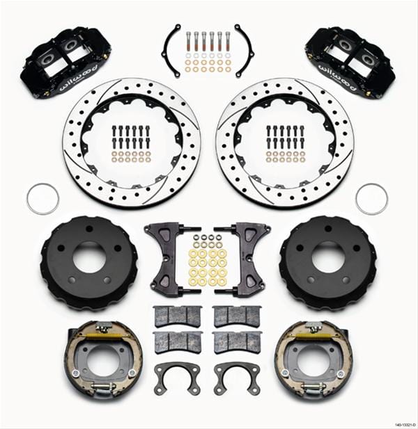 Wilwood Disc Brakes Wilwood Forged Narrow Superlite 4R Big Brake Rear Parking Brake Kits 140-13321-D Autofit