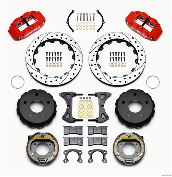 Wilwood Disc Brakes Wilwood Forged Narrow Superlite 4R Big Brake Rear Parking Brake Kits 140-13321-DR Autofit