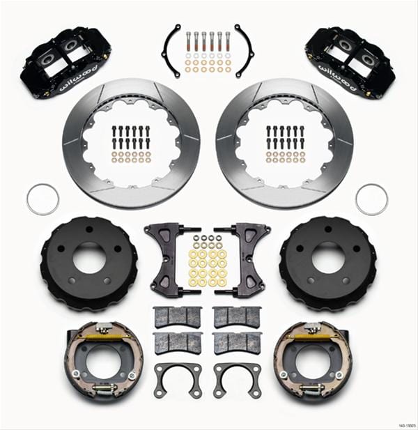 Wilwood Disc Brakes Wilwood Forged Narrow Superlite 4R Big Brake Rear Parking Brake Kits 140-13323 Autofit
