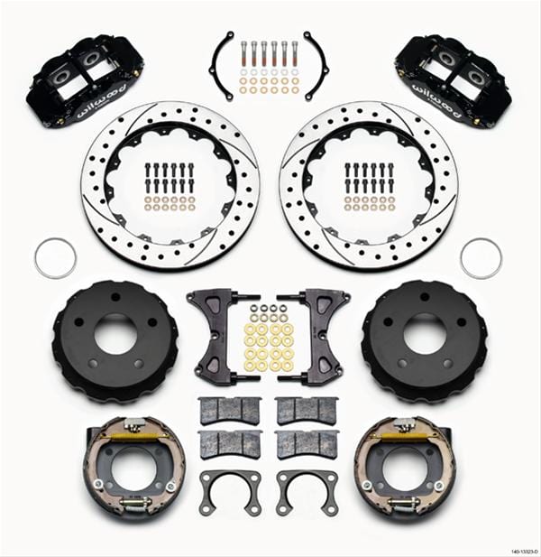 Wilwood Disc Brakes Wilwood Forged Narrow Superlite 4R Big Brake Rear Parking Brake Kits 140-13323-D Autofit