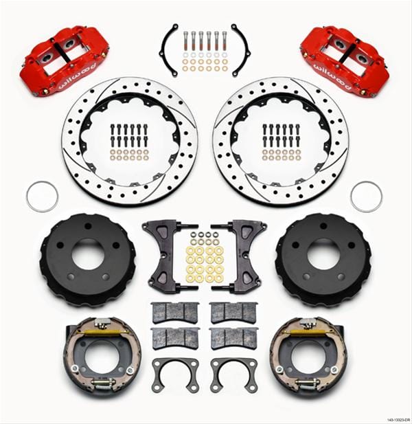 Wilwood Disc Brakes Wilwood Forged Narrow Superlite 4R Big Brake Rear Parking Brake Kits 140-13323-DR Autofit