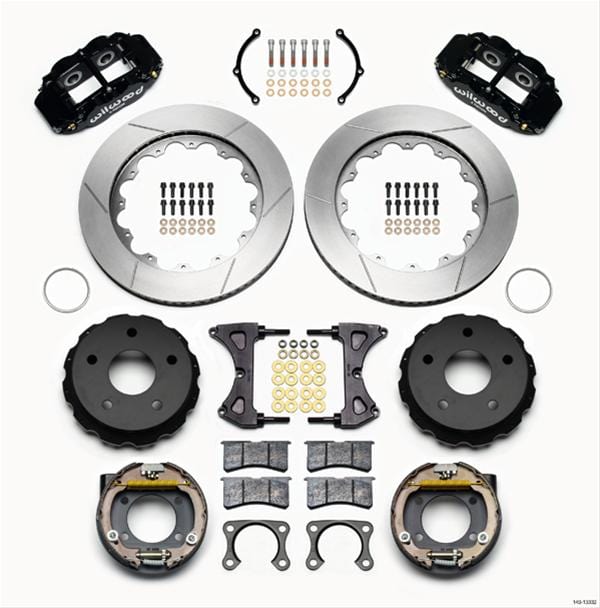 Wilwood Disc Brakes Wilwood Forged Narrow Superlite 4R Big Brake Rear Parking Brake Kits 140-13332 Autofit