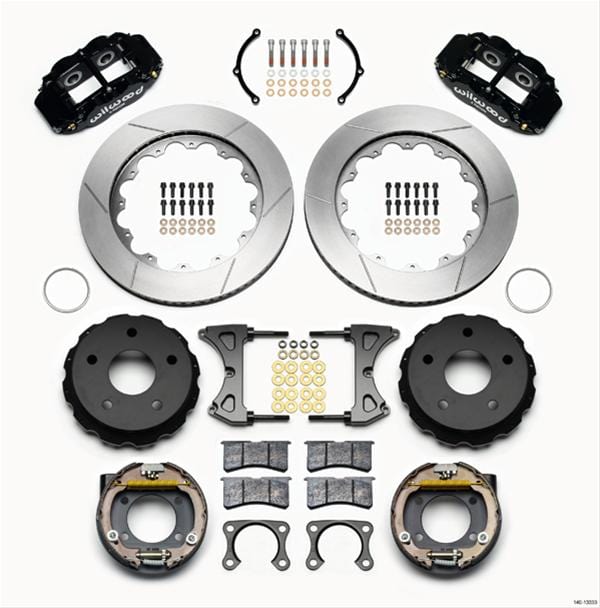 Wilwood Disc Brakes Wilwood Forged Narrow Superlite 4R Big Brake Rear Parking Brake Kits 140-13333 Autofit
