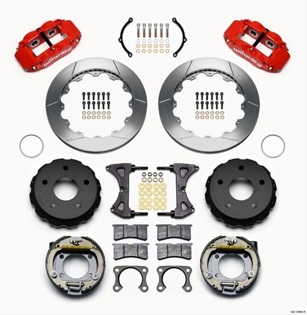 Wilwood Disc Brakes Wilwood Forged Narrow Superlite 4R Big Brake Rear Parking Brake Kits 140-13665-R Autofit