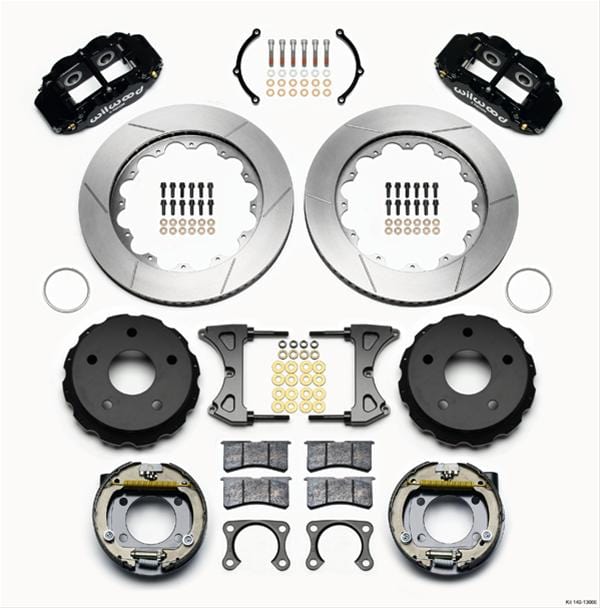 Wilwood Disc Brakes Wilwood Forged Narrow Superlite 4R Big Brake Rear Parking Brake Kits 140-13666 Autofit