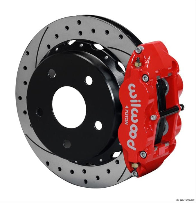 Wilwood Disc Brakes Wilwood Forged Narrow Superlite 4R Big Brake Rear Parking Brake Kits 140-13666-DR Autofit