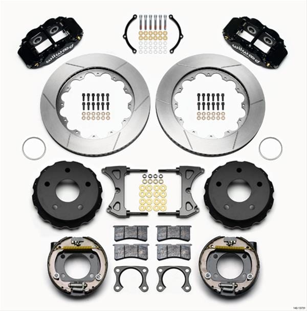 Wilwood Disc Brakes Wilwood Forged Narrow Superlite 4R Big Brake Rear Parking Brake Kits 140-13731 Autofit
