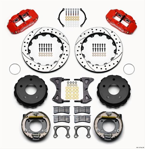 Wilwood Disc Brakes Wilwood Forged Narrow Superlite 4R Big Brake Rear Parking Brake Kits 140-13734-DR Autofit
