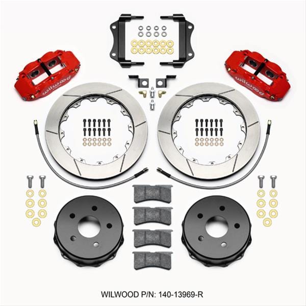 Wilwood Disc Brakes Wilwood Forged Narrow Superlite 4R Big Brake Rear Parking Brake Kits 140-13969-R Autofit