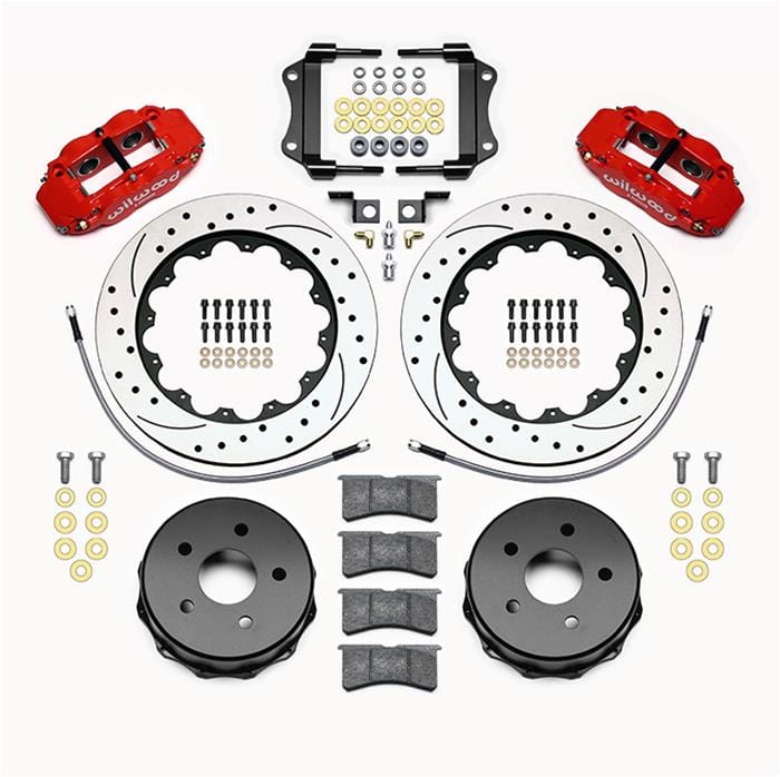 Wilwood Disc Brakes Wilwood Forged Narrow Superlite 4R Big Brake Rear Parking Brake Kits 140-14066-DR Autofit