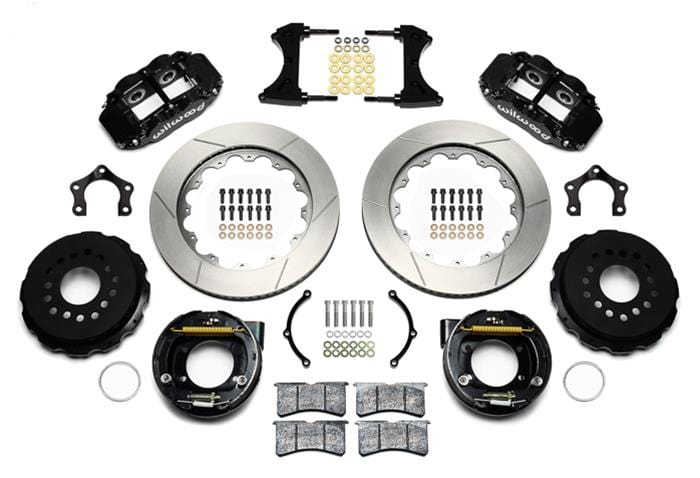 Wilwood Disc Brakes Wilwood Forged Narrow Superlite 4R Big Brake Rear Parking Brake Kits 140-14878 Autofit