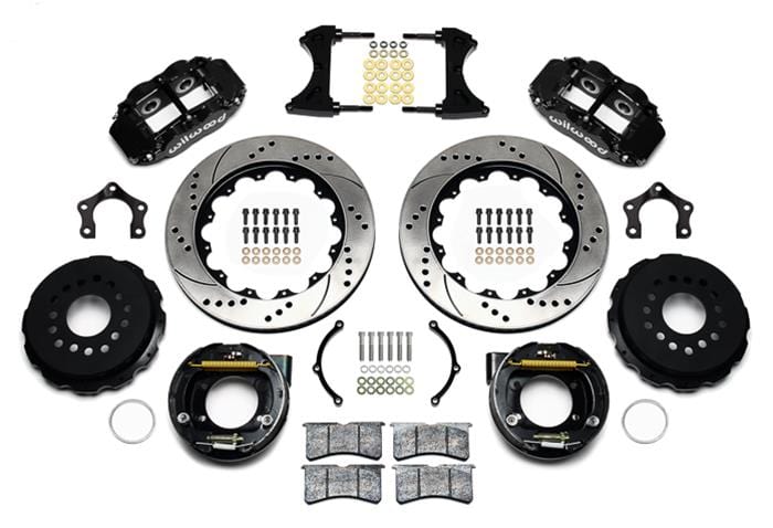 Wilwood Disc Brakes Wilwood Forged Narrow Superlite 4R Big Brake Rear Parking Brake Kits 140-14878-D Autofit