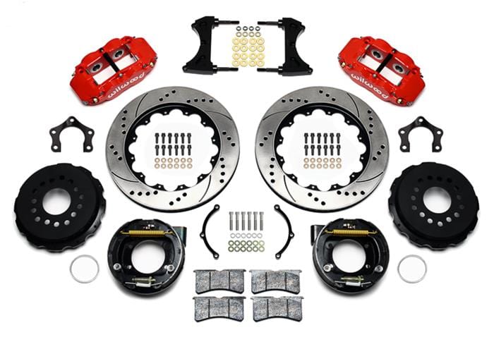 Wilwood Disc Brakes Wilwood Forged Narrow Superlite 4R Big Brake Rear Parking Brake Kits 140-14878-DR Autofit