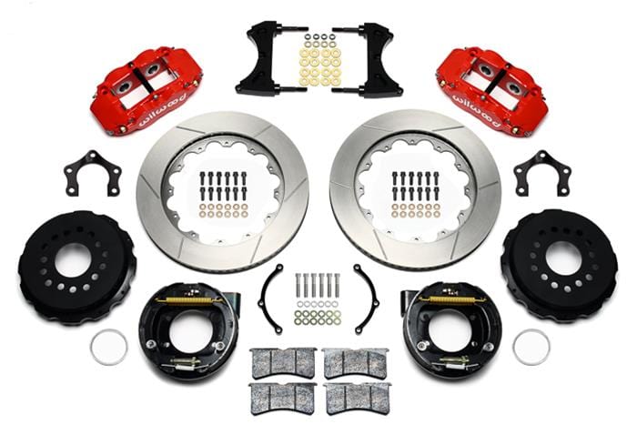 Wilwood Disc Brakes Wilwood Forged Narrow Superlite 4R Big Brake Rear Parking Brake Kits 140-14878-R Autofit