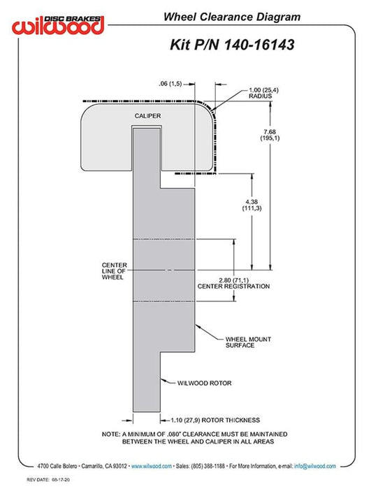 Wilwood Disc Brakes Wilwood Forged Narrow Superlite 4R Big Brake Rear Parking Brake Kits 140-16143-DR Autofit