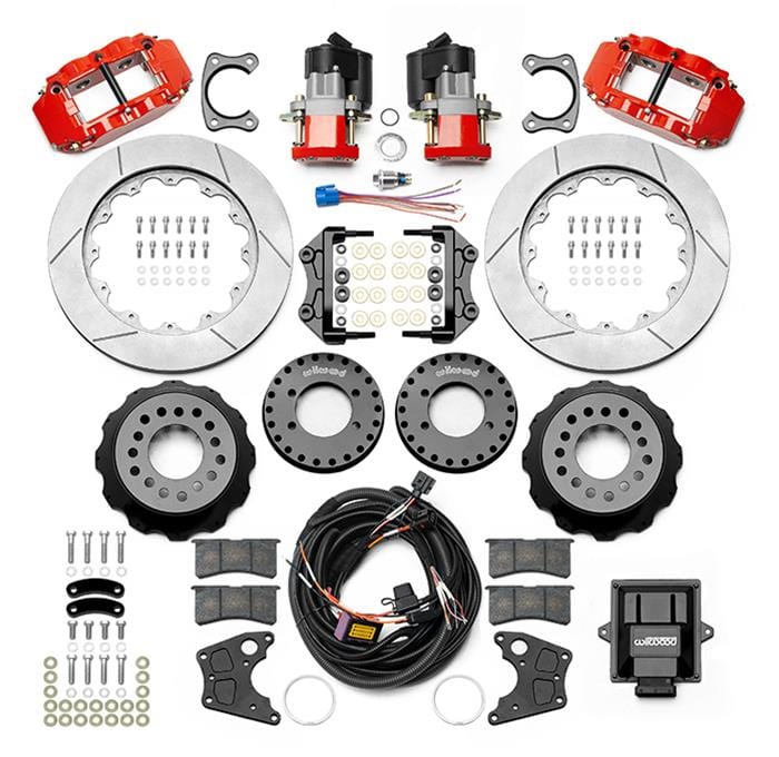 Wilwood Disc Brakes Wilwood Forged Narrow Superlite 4R Big Brake Rear Parking Brake Kits 140-16144-R Autofit